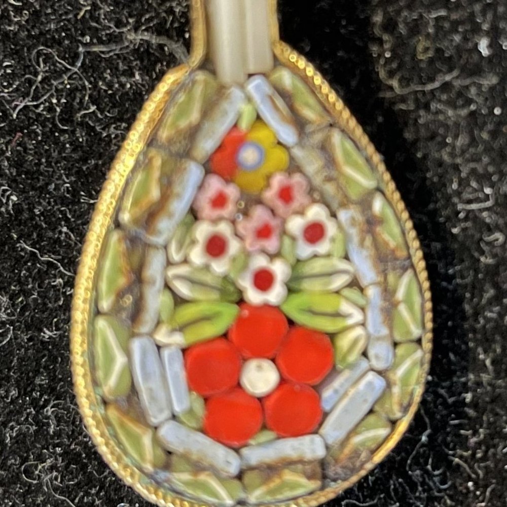 Mini Mosaic Pin Italian Mandolin